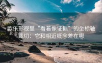 欧乐影视里“看着像证据”的坐标轴裁切:它和相近概念差在哪