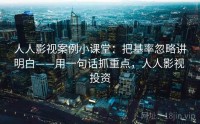 人人影视案例小课堂：把基率忽略讲明白——用一句话抓重点，人人影视 投资